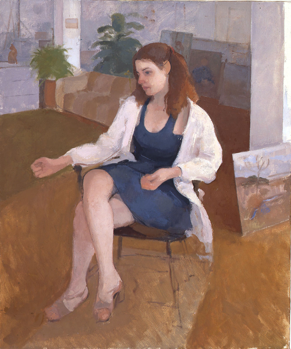 Elaine in a Blue Dress