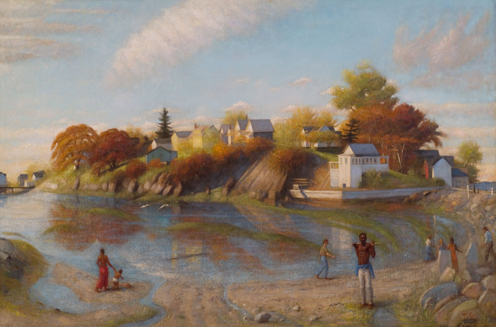 Harpswell with Figures