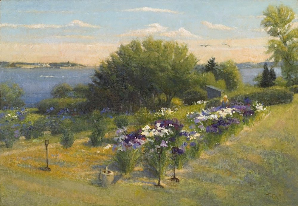 Iris Garden with Pitchforks