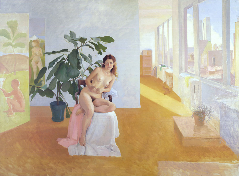 Model in Manhattan Loft