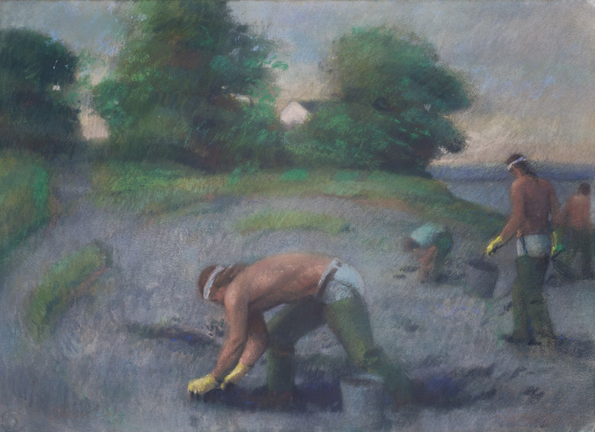 Clamdigger at Barnes' Point